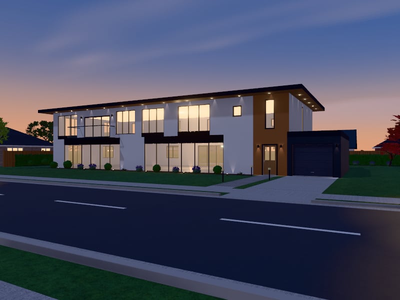 Large Modern Villa, exterior view