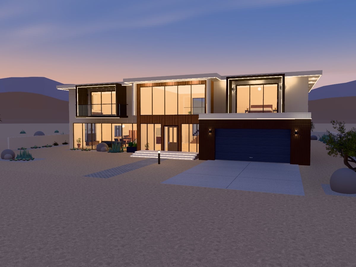 The Courtyard House, exterior view