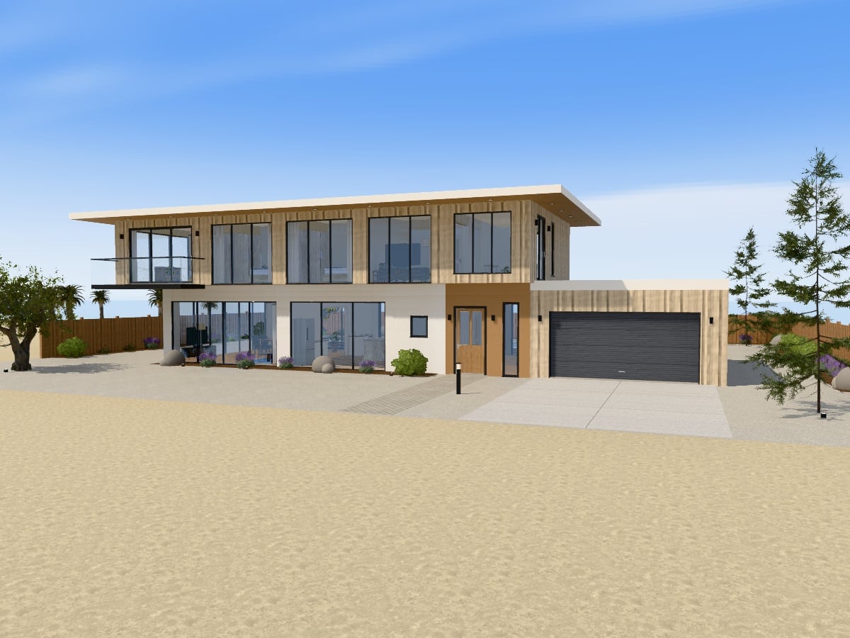The Dune House, exterior view