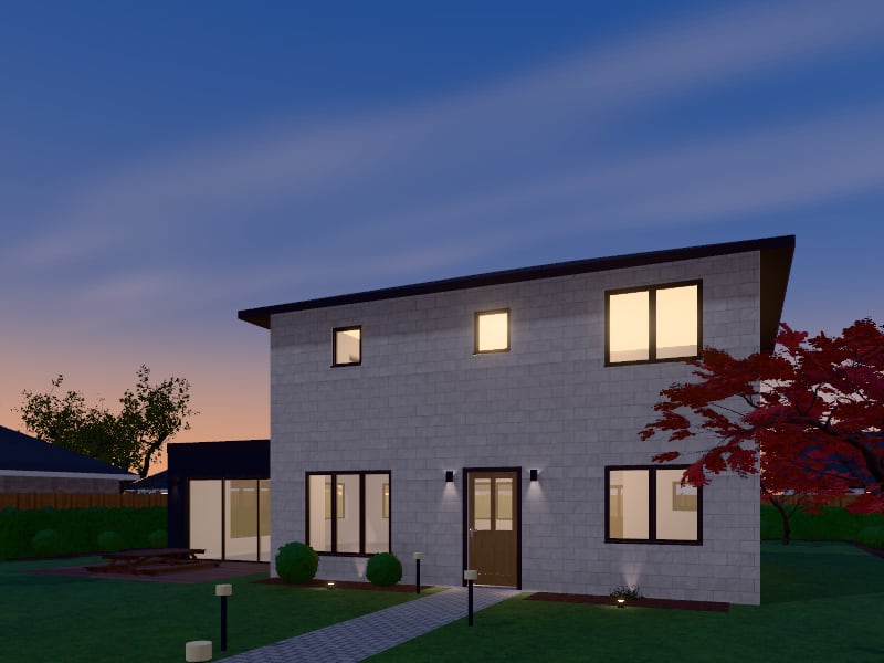 Quiet Luxury House with Extension, exterior view