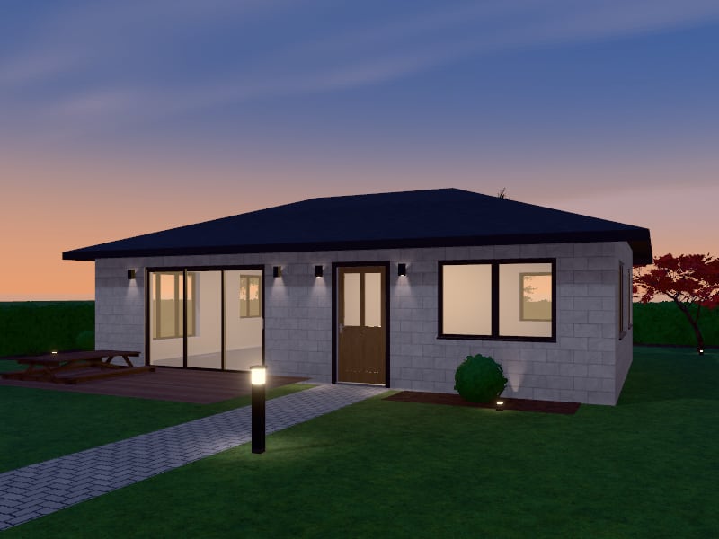 Large Quiet Luxury Granny Flat, exterior view