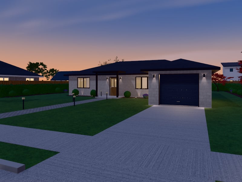 Quiet Luxury House, exterior view