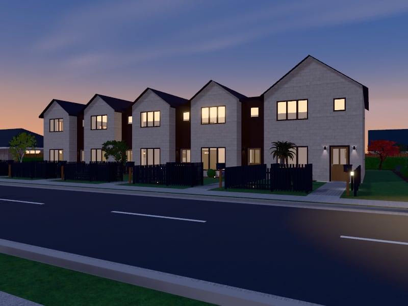 Compact Quiet Luxury Terrace, exterior view