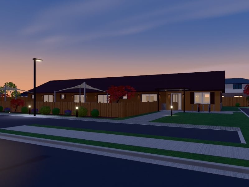 Rustic Childcare Centre, exterior view