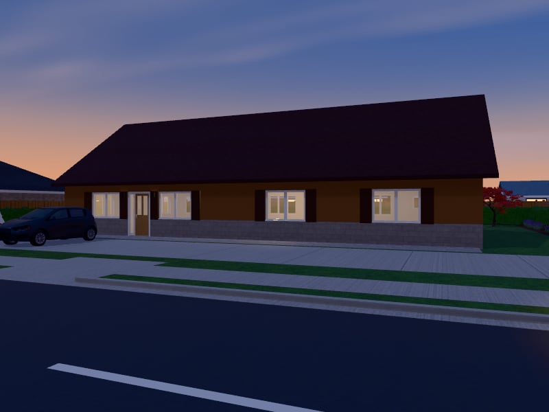 Rustic Clinic, exterior view