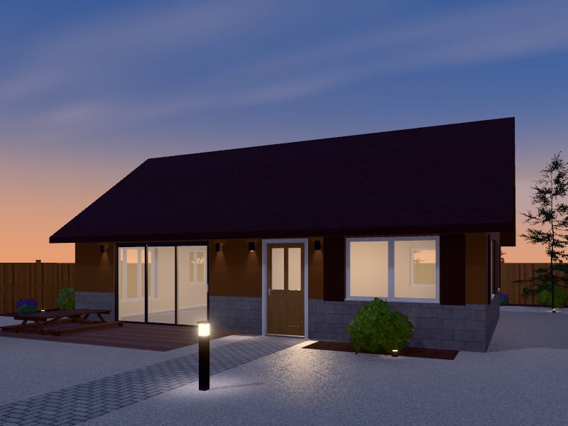 Large Rustic Granny Flat, exterior view