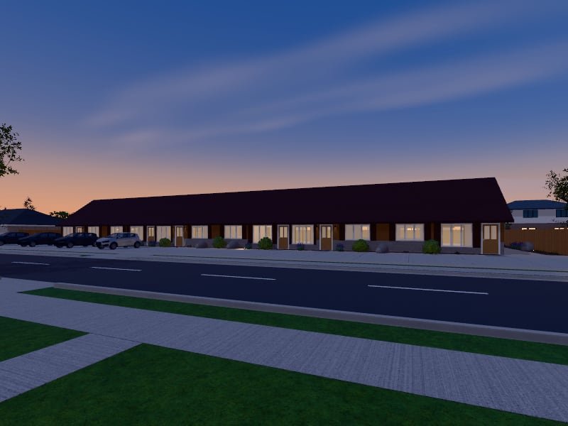 Large Rustic Rental Units, exterior view