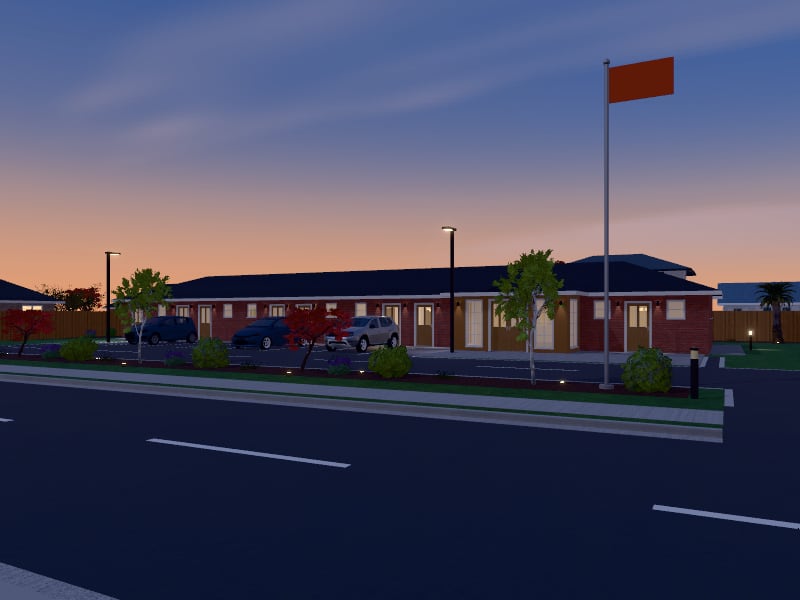 Compact Traditional Motel, exterior view