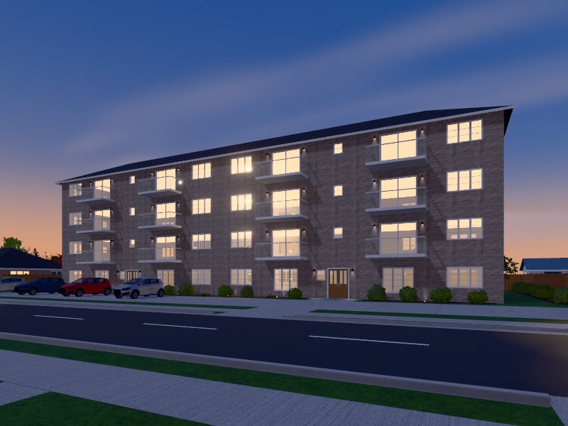 Transitional Apartments, exterior view