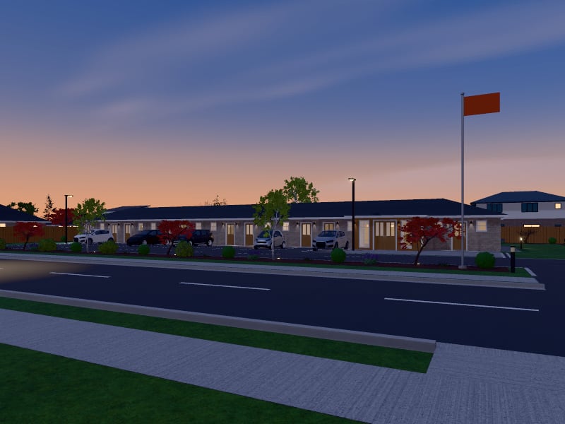 Transitional Motel, exterior view