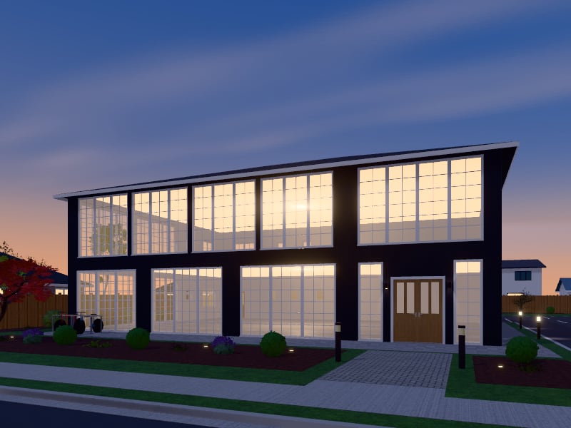 Transitional Office, exterior view