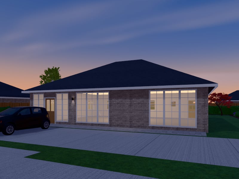 Large Transitional Salon, exterior view