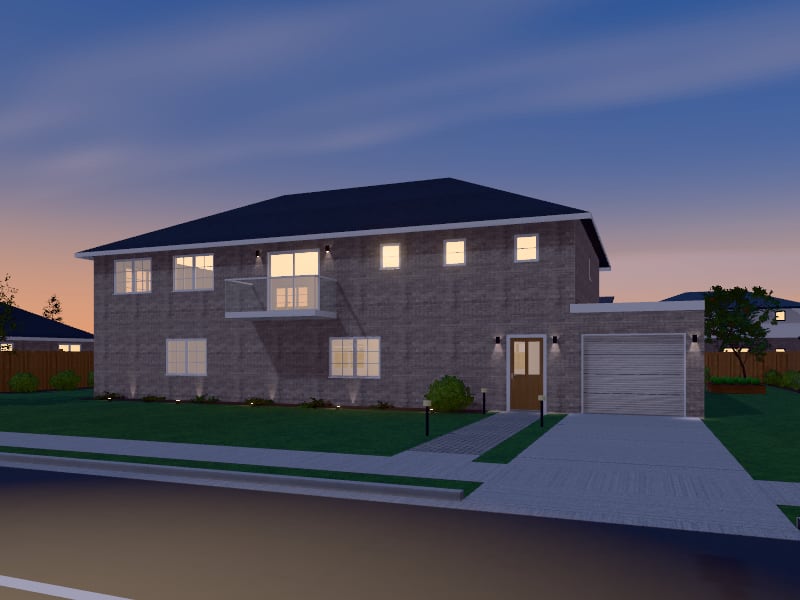Transitional Villa, exterior view