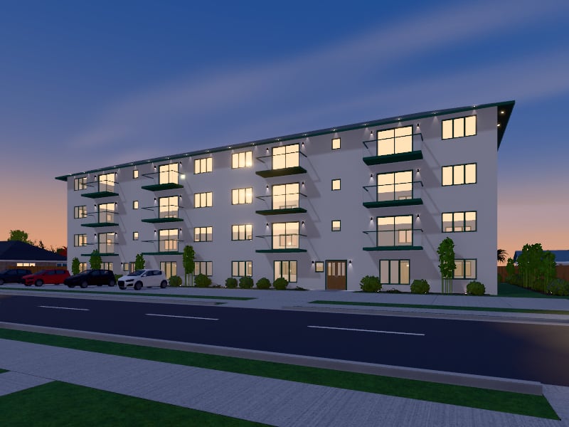 Tropical Apartments, exterior view
