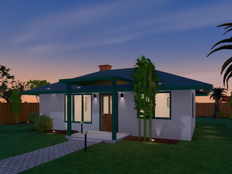 Tropical Cabin, exterior view
