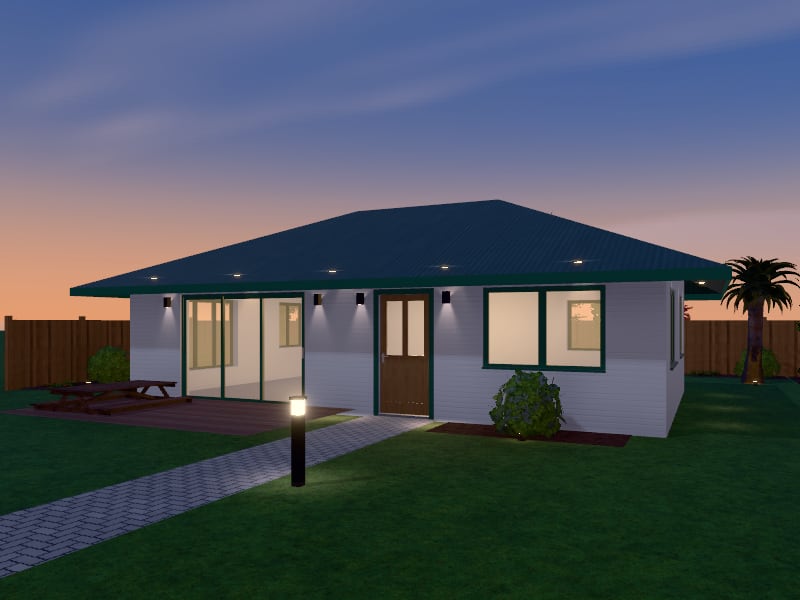 Large Tropical Granny Flat, exterior view