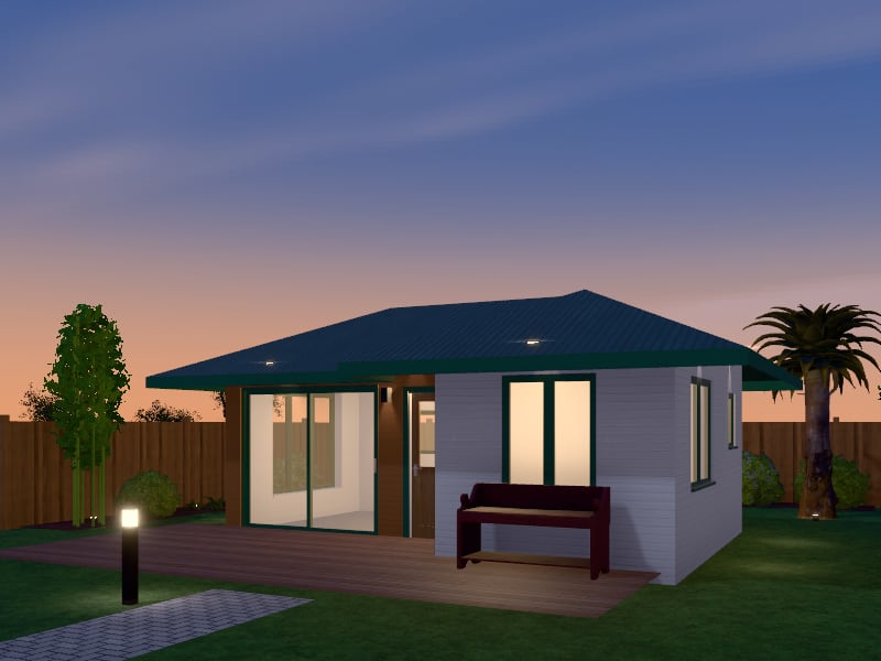 Tropical Tiny House, exterior view