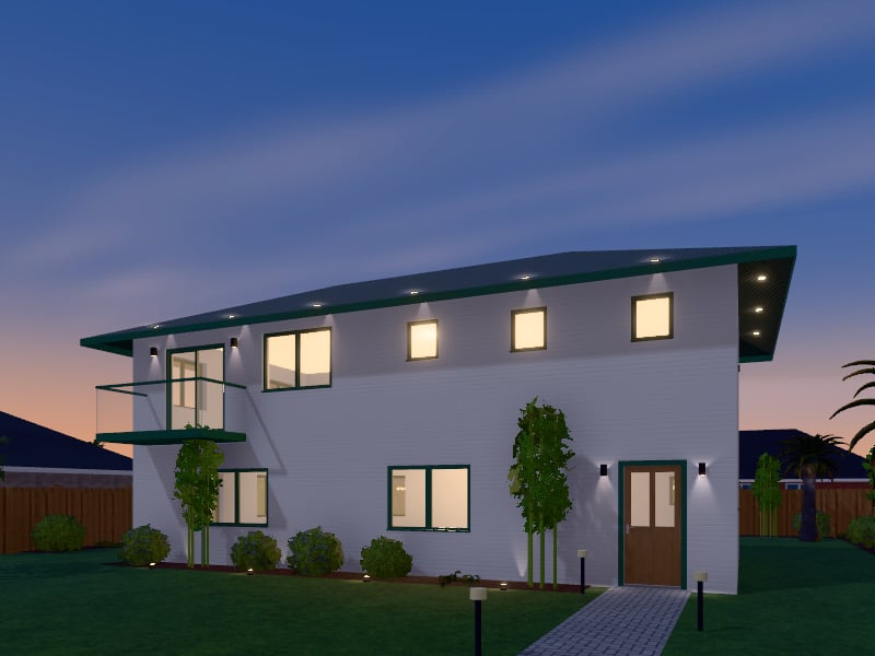 Tropical Townhouse, exterior view