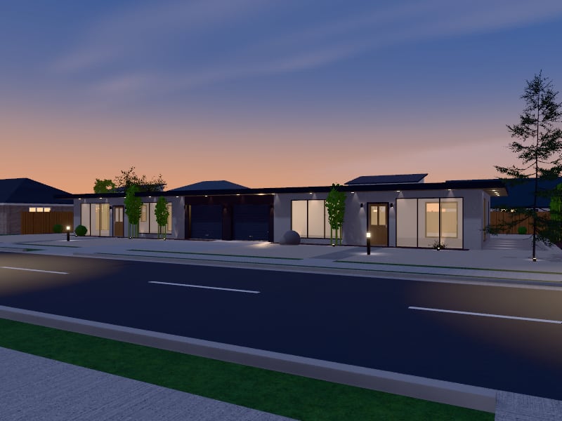 Zen Duplex, exterior view