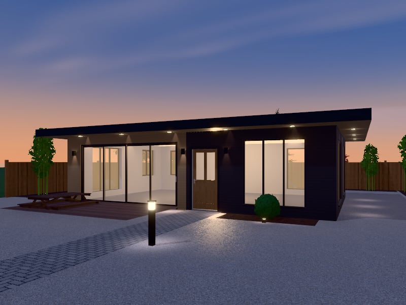 Large Zen Granny Flat, exterior view