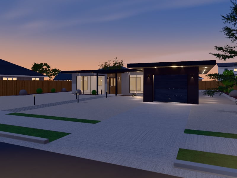 Zen House, exterior view