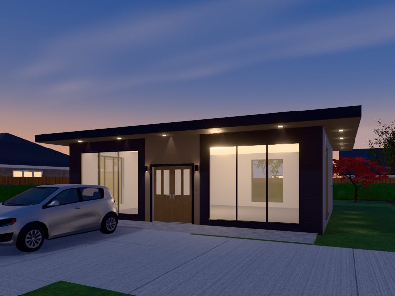 Compact Zen Shop, exterior view
