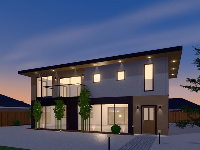 Zen Townhouse, exterior view