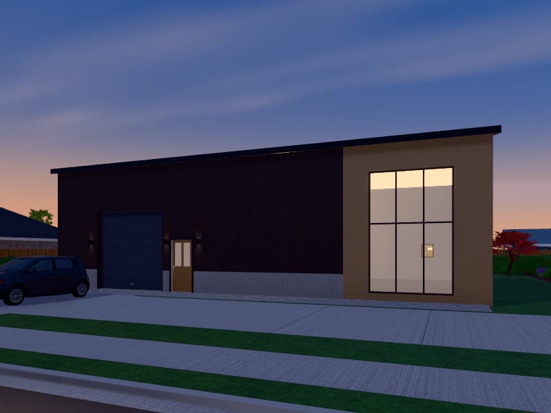Compact Zen Warehouse, exterior view